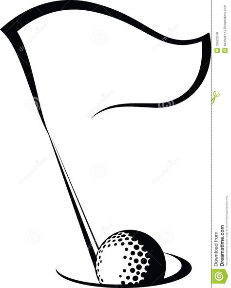 Golf Flag With Ball In Hole - Download From Over 62 Million High Quality Stock Photos, Images, Vectors. Sign up for FREE today. Image: 32620010 Golf Clip Art, Golf Tattoo, Golf Birthday Gifts, Golf Flag, Golf Ball Crafts, Golf Logo, Golf Art, Golf Simulators, Golf Drivers