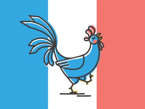 French Rooster, Rooster Character, Rooster Animation, Angry Rooster, Rooster Graffiti, Rooster Vector Illustration, Flat Design, Rooster, Creative Professional