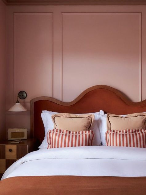 Best Countryside Hotels UK | SheerLuxe Bedroom Hotel Aesthetic, Boutique Hotel Interior Design, Hampton Bedroom, Exposed Brick Fireplaces, Boutique Hotels Interiors, Bedroom Board, Countryside Hotel, Hotel Aesthetic, House Bedroom Ideas