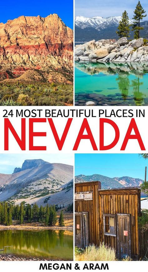 Are you planning a trip to the southwest and are looking for the best places to visit in Nevada? Click to read more about these mind-blowing Nevada attractions! | Place in Nevada | Nevada destinations | Nevada bucket list | Nevada itinerary | Things to do in Nevada | Las Vegas day trips | Lake Tahoe | Cathedral Gorge | Valley of Fire State Park | Ely Nevada | Where to go in Nevada | What to do in Nevada | Sights in Nevada | Nevada landmarks Nevada Hiking, Cathedral Gorge, Southwest Travel, Valley Of Fire State Park, 40 Acres, Nevada Travel, Ranches For Sale, Nevada State, Dream Property