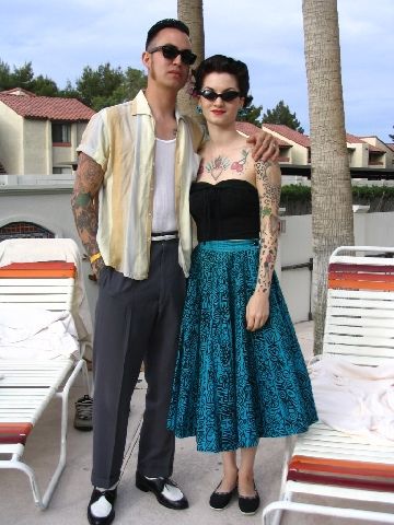 Viva Las Vegas 2005 178 by Jennifer Worden, via Flickr Rudeboy Style, 50s Style Men, Rockabilly Style Men, 50s Rockabilly Fashion, Rockabilly Couple, 50's Housewife, Rockabilly Mode, Rockabilly Men, Outfit Essentials