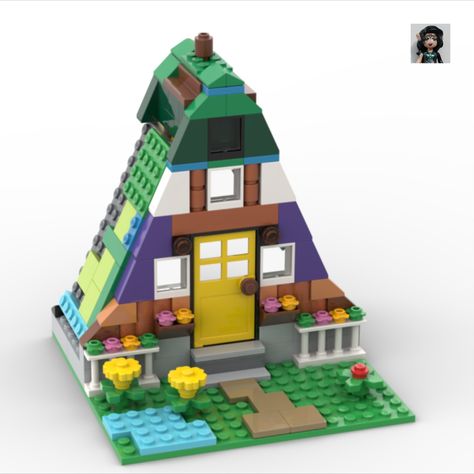 How to build A Frame cabin with Lego classic 10698 ? Following these instructions, you can build a A Frame cabin from only the parts of the Lego Classic 10698 Lego Classic Ideas 10698, Lego 10698 Ideas, Lego 10696 Ideas, Lego House Instructions, Lego Classic Ideas, Lego 10698, Lego Diy Projects, Lego Patterns, Lego Pumpkin