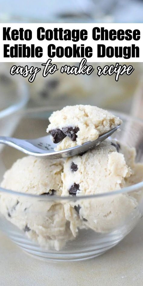 Keto Cottage Cheese Edible Cookie Dough #ketocottagecheeseediblecookiedough #cottagecheeseediblecookiedough Fatbombs Keto, Low Carb Cookie Dough, Keto Cookie Dough, Fat Bomb, Keto Diet Breakfast, Keto Chocolate Chips, Fat Bomb Recipe, Carb Snacks, Diet Breakfast Recipes