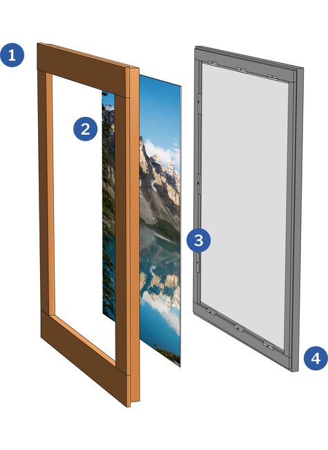 Luminous Virtual Windows - Virtual Window - Tv Window, Virtual Window, Window Trim Styles, Wall Opening, Trim Styles, Edge Lighting, Patient Experience, Modular System, Window Trim