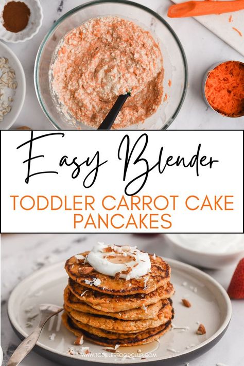 Apple Carrot Pancakes, Blw Pancakes No Banana, Carrot Blw Recipe, Pancakes With Veggies, Baby Carrot Cake Recipe, Healthy Veggie Pancakes, Carrot Oat Pancakes, Blw Carrot Recipe, Carrot Banana Pancakes