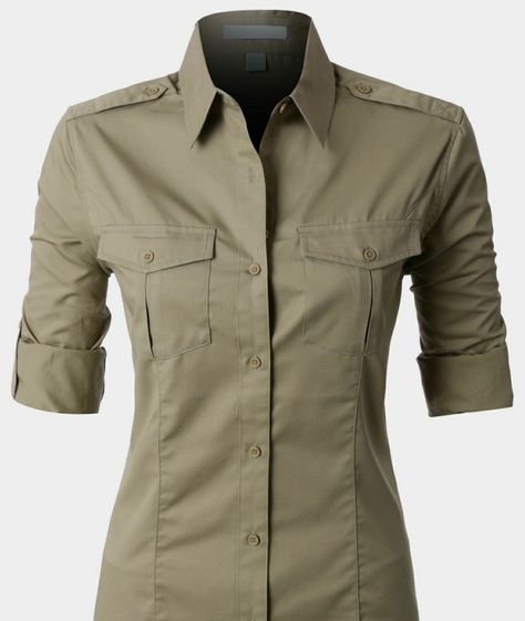 Brown Button Up Shirt, Looks Pinterest, Uniform Shirts, Extra Long Sleeves, Roll Up Sleeves, Roll Up, Look Cool, Look Fashion, Shirt Online