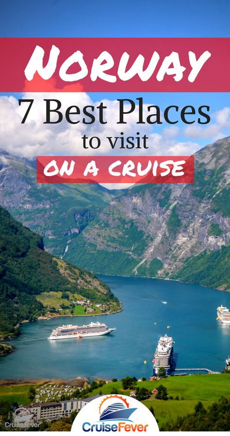 Here are 7 MUST see places in Norway (With Pics) that you can check out while on a cruise to this beautiful part of the world.  From deep-cut fjords to majestic waterfalls and mountain peaks, these 7 places should be on your bucket list.  #cruisefever #cruisenorway #norway #fjords #viking #vikingcruises #cruise #cruisetravel Norway Fjords Cruise, Nordic Vacation, Cruise Spa, Travel Norway, Norway Cruise, Norway Language, Baltic Cruise, Travelling Europe, Beautiful Norway