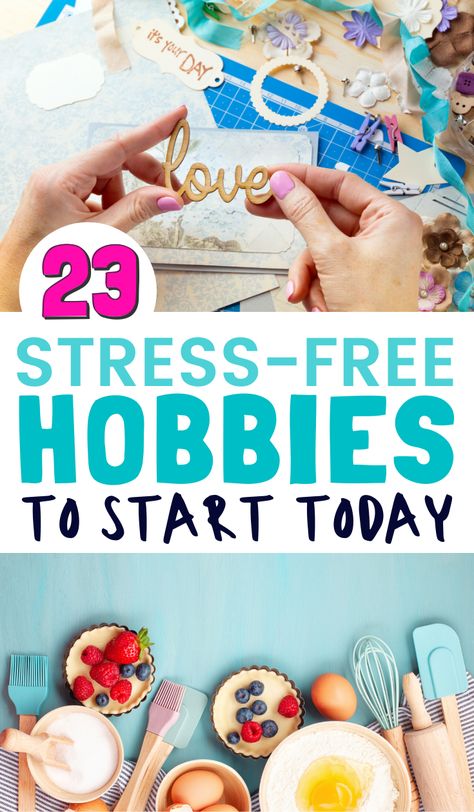 If you're looking to start a new hobby while you have some free time, these are some great hobbies that relieve stress. Many can be done at home, indoors, while others can be done outdoors. Boy Diy Crafts, Hobbies Ideas, Easy Hobbies, Cheap Diy Crafts, Diy Girls Bedroom, Hobbies For Adults, Crafty Hobbies, Adult Hobbies, Hobbies For Women