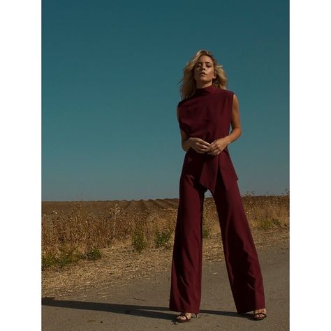 Burgundy Tie Waist Jumpsuit ($100) ❤ liked on Polyvore featuring jumpsuits, blue jump suit, tie waist jumpsuit, burgundy jumpsuit, blue jumpsuit and jump suit Cheap Yoga Pants, Team Photoshoot, Burgundy Jumpsuit, Burgundy Tie, Cheap Leggings, Burgundy Outfit, Straps Jumpsuit, English Fashion, Tie Waist Jumpsuit