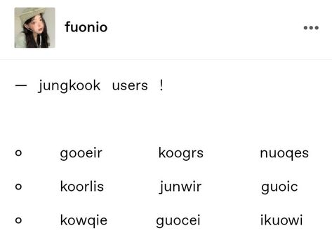 Jungkook Username Ideas For Instagram, Jungkook Nicknames, Jungkook Username Ideas, Bts Username Ideas, Kpop Usernames Ideas, Ig Username Ideas, Ig Username, User Ideas, Usernames Ideas