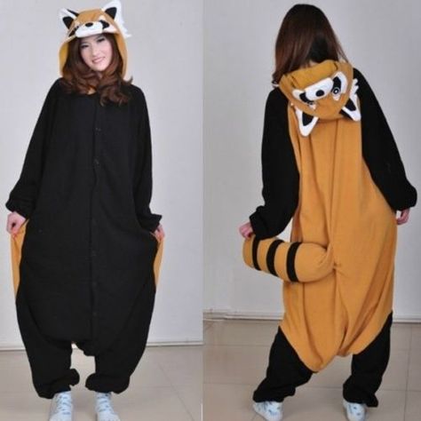 Adult-Animal-Kigurumi-Pajamas-Onesies-Cosplay-Costume-Anime-Pyjamas-Sleepsuit Raccoon Cartoon, Pajamas For Teens, Adult Onesie Pajamas, Pajama Costume, Cute Onesies, Animal Onesie, Candy Halloween, Adult Pajamas, Cute Raccoon