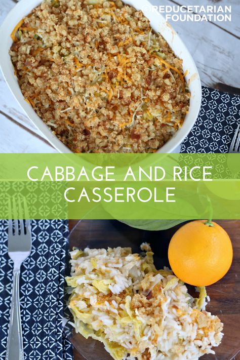 Cabbage and Rice Casserole Recipe Cabbage Rice Casserole, Rice Cabbage Recipes, Cabbage And Rice Casserole, Cabbage And Rice Soup, Rice And Cabbage Recipes, Cabbage Rice Recipes, Cabbage And Rice Recipes, Cabbage Tomato Recipe, Rice And Cabbage