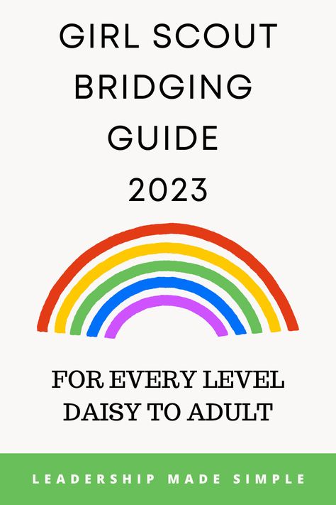 Girl Scout Bridging Ceremony Ideas 2023 Brownies Bridging Ceremony, Junior To Cadette Bridging Ceremony, Gs Bridging Ceremony Ideas, Daisy Bridging Ceremony Ideas, Bridging To Juniors Ceremony, Cadette Bridging Ceremony Ideas, Daisy Bridging Ceremony Gifts, Bridging Ceremony Script, Junior Bridging Ceremony Ideas