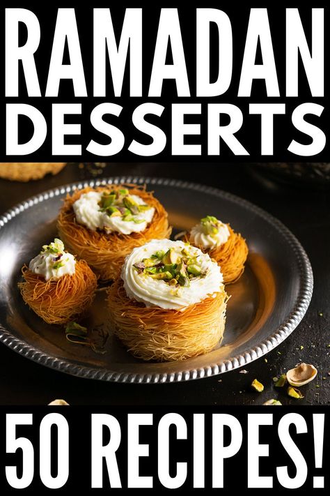 Iftar Dessert Ideas, Food Ideas For Ramadan, Ramadan Sweets Ideas, Ramadan Cooking Ideas, Iftar Dessert Recipes, Ramadan Meals Ideas, Easy Ramadan Desserts, Middle East Dessert, Ramadan Recipes Desserts