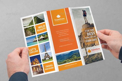 Tourism Tri-Fold Brochure  Volume 1 #Ad #Tri, #affiliate, #Tourism, #Fold, #Volume Ideas For Logos, Travel Brochure Design, Brochure Design Layout, Brochure Inspiration, Trifold Brochure Design, Travel Brochure Template, Pamphlet Design, Fold Brochure, Brochure Design Inspiration