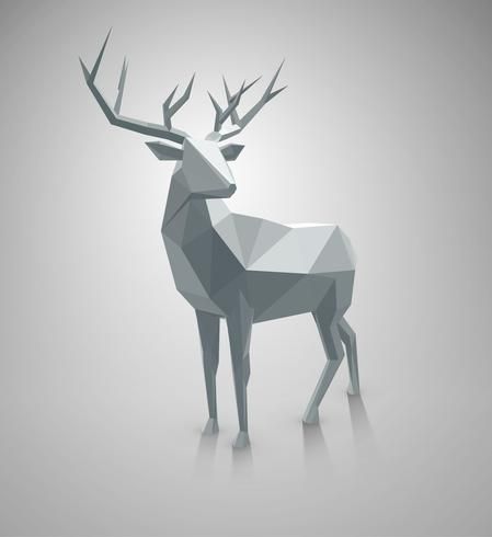 Virtual Reality Art, Origami Paper Folding, Low Poly Character, Deer Statues, Watercolor Paper Texture, Polygon Art, Low Poly Art, Low Poly Models, Christmas Graphic