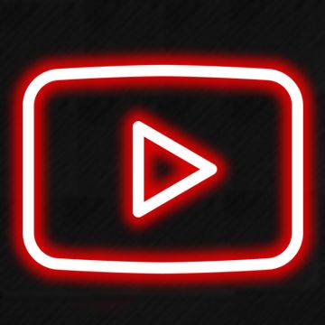 Youtube Neon Red Youtube Icon, Neon Red Snapchat Icon, Red And Black Youtube Icon, Red Wallpaper Light, Youtube Neon Icon, Neon App Icons Youtube, Neon Youtube Logo, Neon Youtube Icons, Logo Youtube Aesthetic