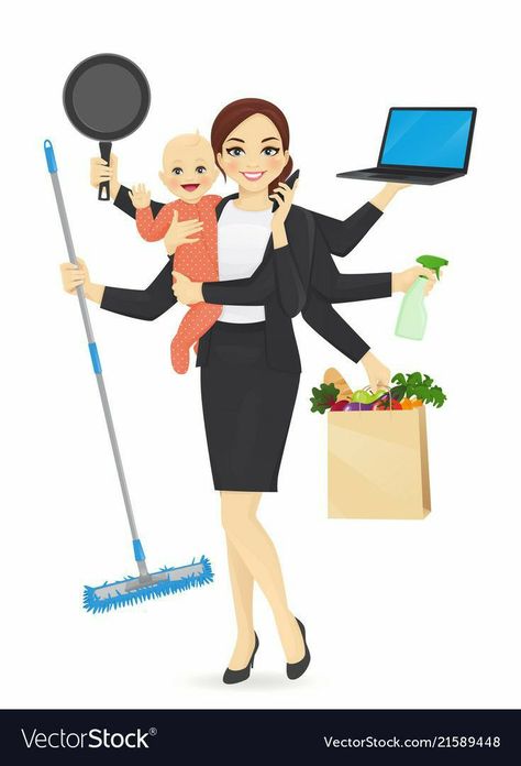 Mother With Baby, Mom Art, Busy Mom, The Artist, Vector Illustration, Mother's Day, Illustrator, The House, Vision Board