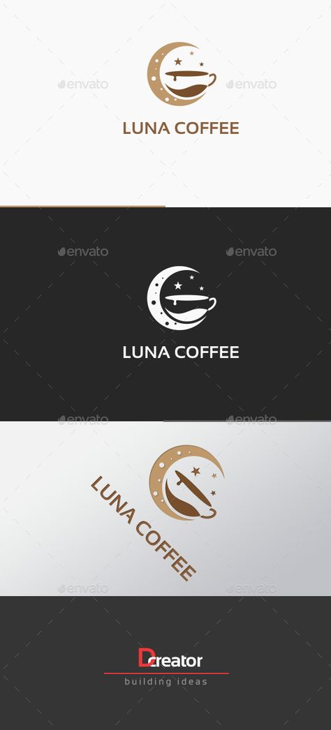 Moon Light Coffee Logo Moon Coffee Logo, Moon Cafe Logo, Moon Logo Ideas, Moon Lighting, Moon Cafe, Sweet Logo, Star Cafe, Cafe Logo Design, Coffee Shop Branding