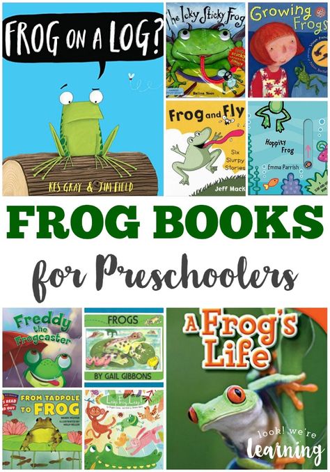 Get your little one learning about amphibians with these fun frog books for preschool! Frogs Preschool, Frogs For Kids, Books For Preschool, Frog Activities, Lifecycle Of A Frog, Frog Life, Frog Theme, Homeschool Books, Preschool Themes