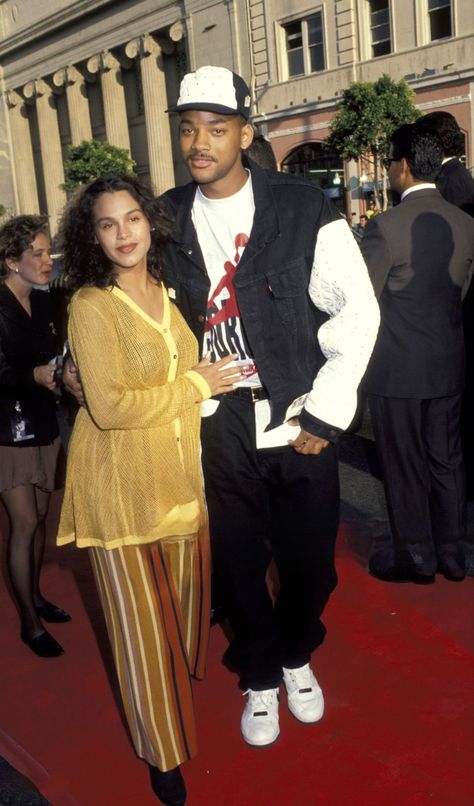 Will Smith Outfits 90s, Sheree Zampino 90s, Will Smith 90s Fashion, Will Smith 90s, Freaknik Ideas, Sheree Zampino, 90s Men Outfits, 80s Vacation, Loafers Streetwear