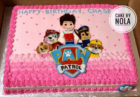 Happy 3rd birthday to Miss Chase…an appropriate name for a little lady that loves Paw Patrol! #decoratedcakes #cakedecorating #cakesofinstagram #instacake #cakestagram #decoratedsheetcake #sheetcakesdonthavetobeboring #sheetcake #handcutfondant #birthdaycake #pawpatrolcake #pawpatrol #decoratedcakes Paw Patrol Birthday Sheet Cake, Paw Patrol Sheet Cake, Birthday Sheet Cake, Happy 3rd Birthday, Paw Patrol Birthday Cake, Birthday Sheet Cakes, Paw Patrol Cake, Paw Patrol Birthday, Sheet Cake