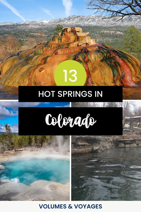 Have you been to these hot springs in Colorado? We've rounded up 13 CO hot springs that are absolutely captivating that you won't want to miss. Hot Springs In Colorado, Colorado Travel, National Parks Trip, Colorado Springs, Hot Springs, To Miss, National Park, Springs, Colorado