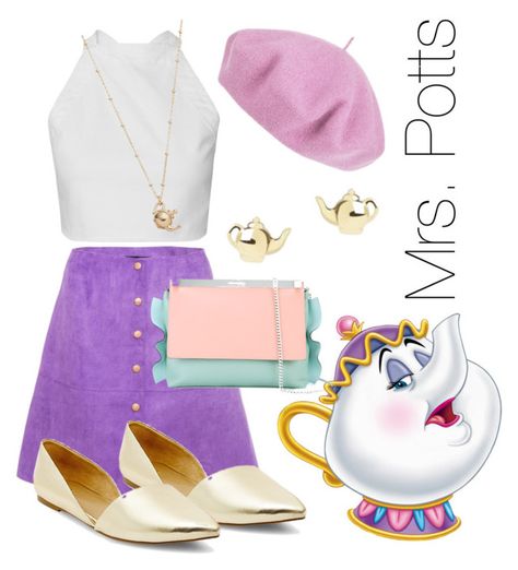 "Mrs. Potts disneybound" by isabellefadel ❤ liked on Polyvore featuring Betmar, Manurina, Merona and LC Lauren Conrad Mrs Potts Inspired Outfit, Mrs Potts Disney Bounding, Mrs Potts Disneybound, Nerd Outfit, Character Closet, Disney Modern, Disney Attire, Disney Dapper Day, Sunday Clothes