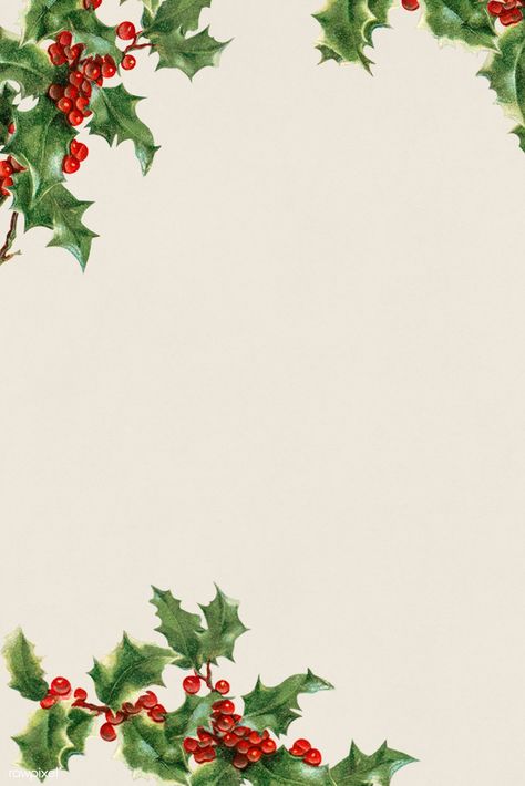 Blank holly leaves frame illustration | premium image by rawpixel.com / kwanloy #Christmas #ChristmasCountDown #xmas #Christmas2020 #winterholidays #merrychristmas #seasonsgreetings Christmas Menu Design, Christmas Card Background, Xmas Invitations, Leaves Frame, Frame Illustration, Christmas Leaves, Frames Vintage, Holly Christmas, Christmas Frame