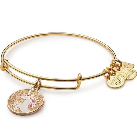 Alex and Ani will donate 20 percent of this bangle's purchase price to Children's Miracle Network Hospitals, an org that raises funds and awareness for 170 children's hospitals throughout the U.S. and Canada. Magic Healing, Charm Bangles, Unicorn Charm, Arm Jewelry, Trendy Bracelets, Alex And Ani Bracelets, Bead Bangles, Christmas 2017, Charm Bangle