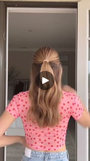 The half-up hack you need to try ✨ Gather half of your hair into a ponytail. Clip the ponytail up and out of the way. Gather a small section below the ponytail and use a tiny elastic to secure. On the last pull through, stop half way to create a mini loop. Release larger ponytail from clip. Place thumb and index finger through the mini loop. Wrap it around the base of the larger ponytail and pull it through the loop to conceal all elastics. Tighten both elastics. Voila! You’re left with a gorgeous, romantic half-up hairstyle 💖 #hair #hairtutorial #hairstyles #hairhacks #hairstyling #hairstyles #hairstylist #hairfashion #fypシ゚viralシ #reelsviralfb #reelsvideoシ #viralreels #reelsvideo #reelsviralシ #reelsfb #viralreelsfb #fypシ | Cam1 | Cam1 · Original audio Ponytail Clip, A Ponytail, Index Finger, Half Up Hair, Hair Tutorials, Pull Through, The Loop, Half Up, Hair Hacks