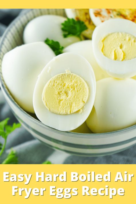 Easy Hard Boiled Air Fryer Eggs Recipe Air Fryer Boiled Eggs Recipes, Eggs In Air Fryer Hard Boiled, Hard Boiled Eggs In Air Fryer, Air Fryer Eggs Hard Boiled, Hard Boiled Eggs Air Fryer, Boiled Eggs In Air Fryer, Air Fryer Boiled Eggs, Air Fryer Eggs, Air Fryer Hard Boiled Eggs