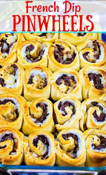 Roast Beef Pinwheels, Beef Pinwheels, French Themed Birthday Party, Roast Beef Au Jus, French Themed Birthday, French Dip Crescents, French Dips, Party Munchies, French Dip Recipes