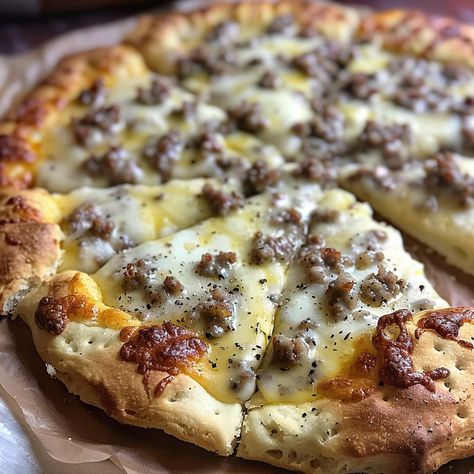 If you’re on the hunt for a breakfast recipe that combines the heartiness of biscuits and gravy with the fun of a pizza, look no further! This Biscuits and Sausage Gravy Breakfast Pizza is a ... READ MORE Sausage Gravy Breakfast Pizza, Air Fryer Biscuits, Sausage Gravy Breakfast, Gravy Breakfast, Biscuits And Sausage Gravy, Biscuits And Sausage, Biscuit Pizza, Homemade Pizza Crust, Breakfast Pizza Recipe