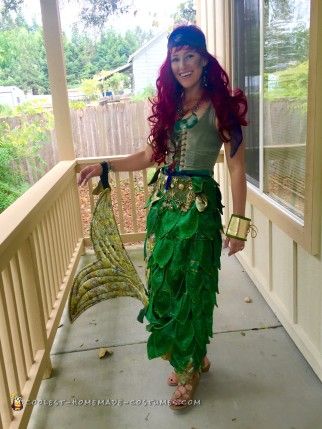 Cool Mermaid Costume Mermaid Costume Ideas, Dodgeball Costume, Adult Mermaid Costume, Under The Sea Costumes, Homemade Mermaid Costumes, Pop Art Costume, Sea Costume, Mermaid Costume Diy, Joker Costume