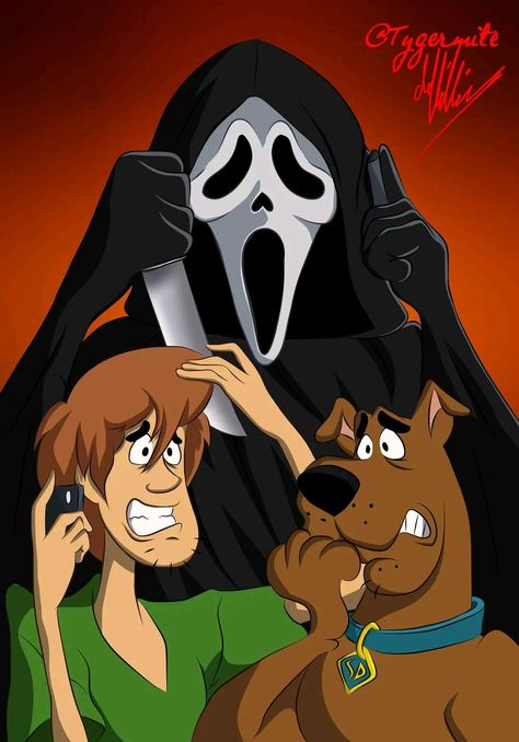 Scream Fanart, Be Cool Scooby Doo, Scooby Doo Valentine, Scooby Doo Tattoo, Shaggy Scooby Doo, Scooby Doo Pictures, Scooby Doo Halloween, Scooby Doo Images, Scooby Doo Mystery Incorporated