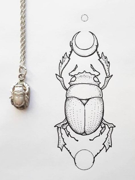 Scarab Beetle Illustration Vintage, Scarab Beetle Tattoo Egyptian Meaning, Simple Beetle Tattoo, Scarab Beetle Tattoo Design, Scarab Beetle Drawing, Scarab Tattoo Design, Beetle Line Art, Scarab Drawing, Scarab Beetle Tattoo