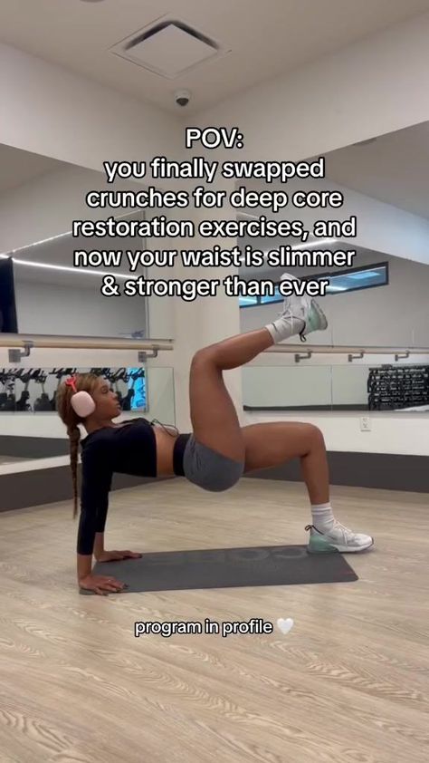 Paired with right diet + training, deep core restoration workouts helps you build a stronger core and get more snatched! 😎🔥 Check out the link in my bio. 🔗 #coreworkout #coretraining #getsnatched #strongcore #GetFit | Dr. Robin B | Dr Robin B, Core Restoration, Deep Core Exercises, Stronger Core, Deep Core, Core Training, Strong Core, Post Baby, Core Workout