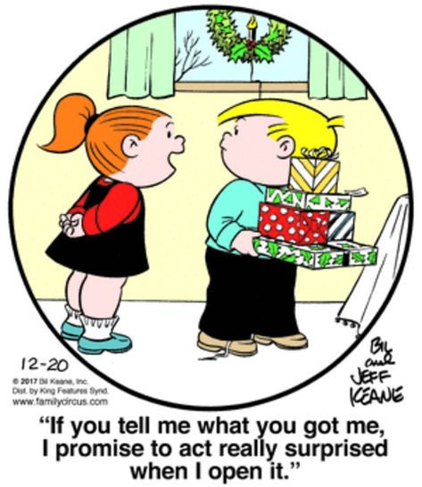 Circus Christmas, Family Circus Cartoon, Family Circus Comics, December Quotes, Having A Family, Christmas Comics, Sunday Funnies, Family Circus, Dennis The Menace