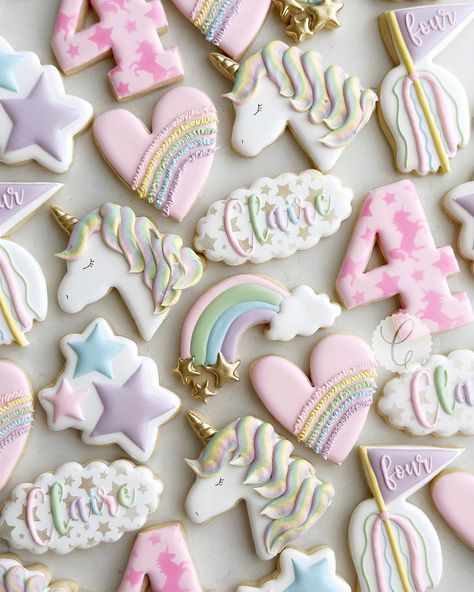 A magical day is on the way for miss Claire🦄💖🌈 #cowtowncookieco #fortworthcookies #aledocookies #unicorncookies #unicornbirthday… | Instagram Unicorn Party Cookies, Unicorn Birthday Party Cookies, Two Magical Birthday, Fourever Magical Birthday Party, Magical One First Birthday, 4 Ever Magical Birthday, Four Ever Magical, Fourever Magical Unicorn Birthday, 4ever Magical Birthday