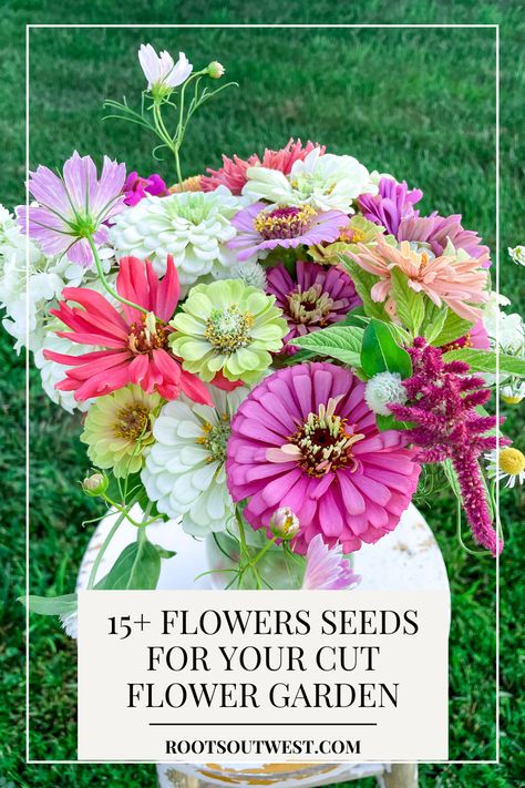 Potted Cut Flower Garden, Growing Wild Flowers From Seeds, Texas Cut Flower Garden, Selling Flowers From Home, Cut Flowers In Pots, Fresh Cut Flower Garden, Easiest Cut Flowers To Grow, Cut And Come Again Flowers, Small Cut Flower Garden