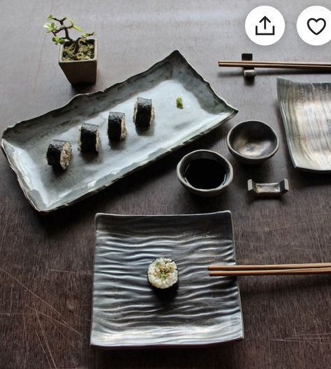 Ceramic Sushi Set Handmade, Sushi Dishes Ceramics, Pottery Sushi Set, Ceramic Sushi Plate, Sushi Ceramics, Ceramic Sushi Set, Sushi Plate Set, Sushi Fish, Clay Workshop