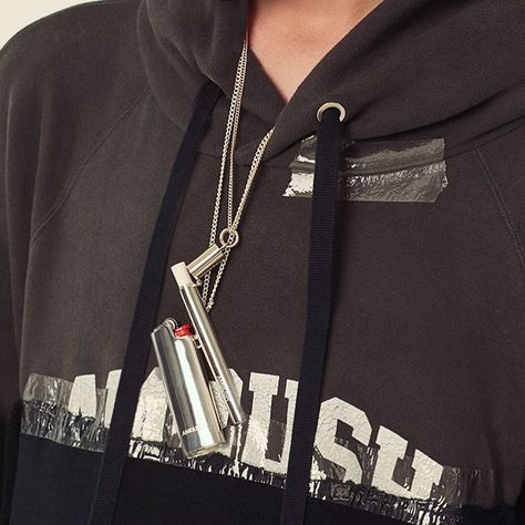 #AMBUSH SIGNATURE CLASSIC CIG CASE + LIGHTER case NECKLACE . You can always find them at our WEBSHOP and WORKSHOP Necklace Lighter, Lighter Necklace, Gas Lighter, Lighter Case, Gas Lights, Arrow Necklace