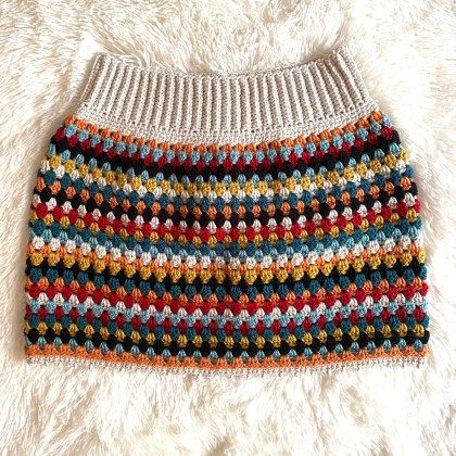 Mini Skirt Pattern, Granny Stripe, Skirt Pattern Free, Skirt Patterns, Crochet Skirt Pattern, Crochet Bottoms, Shorts Crochet, Crochet Midi, Crochet Skirts