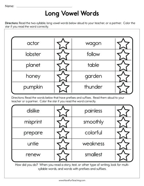 Long Vowels Worksheets First Grade Long Vowel Worksheets 2nd Grade – Dailycrazynews Long Vowels Worksheets, Long Vowel Sounds Worksheets, Two Syllable Words, Teaching Syllables, Prefix Worksheet, Long Vowel Worksheets, Suffixes Worksheets, Short Vowel Worksheets, Words Worksheet