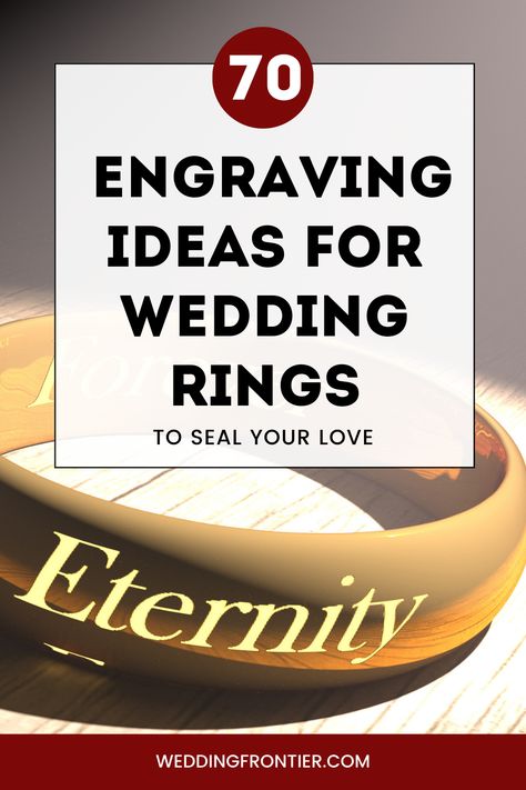 Make your ring a timeless token of love with these enchanting engraving inspirations. #RingEngraving #EternalLove #WeddingRingIdeas Wedding Ring Engraving Ideas, Ring Engraving Ideas, Wedding Ring Engraving, Romantic Wedding Rings, Ring Engraving, Engraving Ideas, Wedding Band Engraving, Engraved Wedding Rings, Engraved Wedding