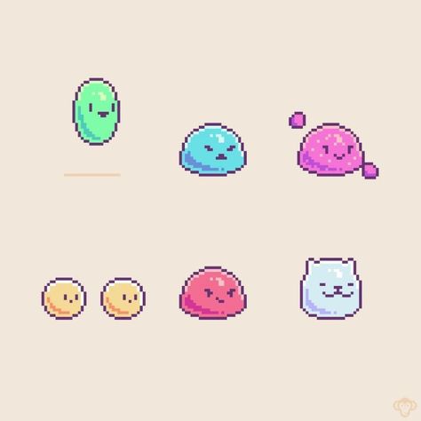 Pixel Art Slime, Animation Practice, Pixel Character, Brandon James, Playing With Slime, Zinc Supplements, Pixel Characters, Pixel Animation, Pixel Art Tutorial