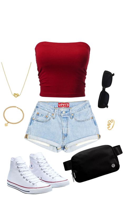 #outfitinspo #beauty #gameday Outfit For Hot Days, Date Outfit Ideas Casual, Jean Shorts Outfit Ideas, Denim Shorts Outfit Ideas, Cute Fits For Summer, Jean Shorts Outfit, Shorts Outfit Ideas, Denim Shorts Outfit, Preppy Summer Outfits