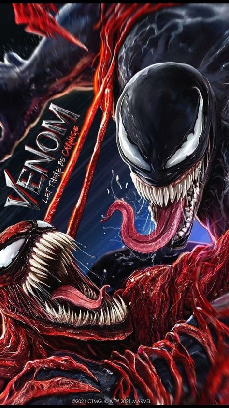 Venom_ Let There Be Carnage- Venom Vs Carnage wallpaper Comic Venom, Venom And Carnage, Venom Tattoo, Venom Let There Be Carnage, Let There Be Carnage, Venom 2, Carnage Marvel, We Are Venom, Spiderman Venom