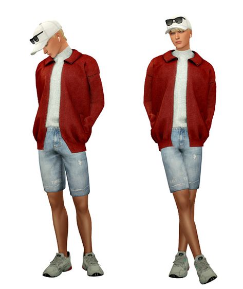 Skin 1, 2 / Hair / Eyebrows / Eyes / Nosemask / Lips Clothing - Top Leather Jacket & Turtleneck @gorillax3-cc Oversized T-Shirt @gorillax3-cc Roll-Up Sleeve T-Shirt @gorillax3-cc Washed T-Shirt… Sims 4 Cc Male, Male Clothing, Roll Up Sleeves, Oversized T Shirt, Roll Up, Oversized Tshirt, Sims 4, Shirt Jacket, Eyebrows